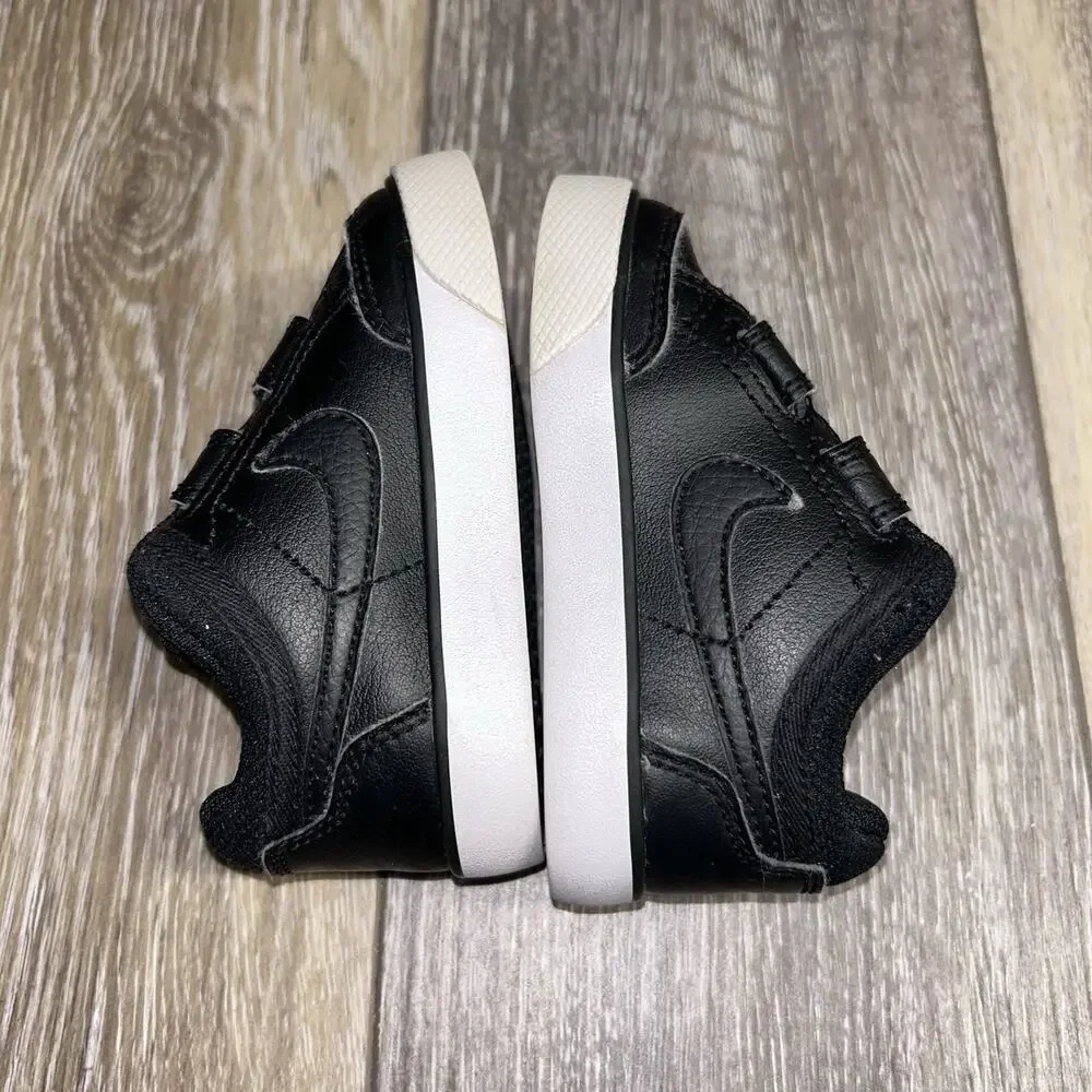 Nike 3 Toddler US Size 5C Black White Capri 579949 014 Strap Up Sneaker Shoes